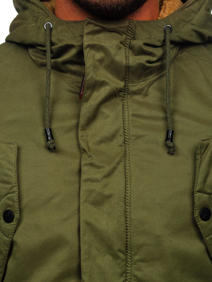 Blouson d'hiver pour homme parka vert Bolf 1794