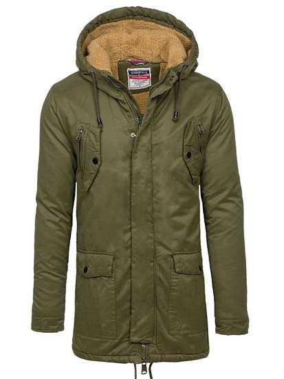 Blouson d'hiver pour homme parka vert Bolf 1794