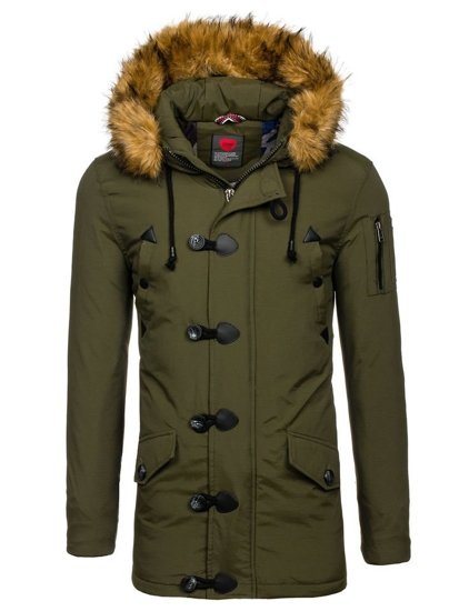 Blouson d'hiver pour homme parka vert Bolf 1888