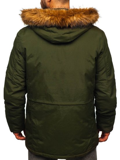 Blouson d'hiver pour homme parka vert Bolf 1888