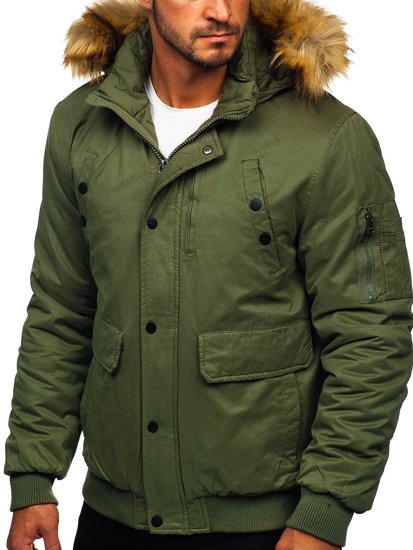 Blouson d'hiver pour homme vert Bolf 1778