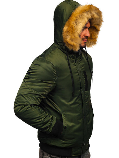 Blouson d'hiver pour homme vert Bolf 2129