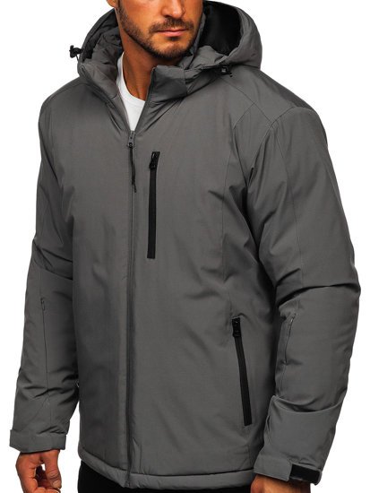 Blouson d'hiver sportif pour homme graphite Bolf HH011