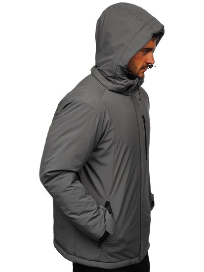 Blouson d'hiver sportif pour homme graphite Bolf HH011