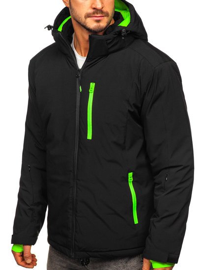 Blouson d'hiver sportif pour homme noir Bolf HH011