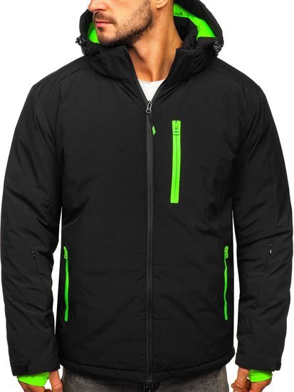 Blouson d'hiver sportif pour homme noir Bolf HH011