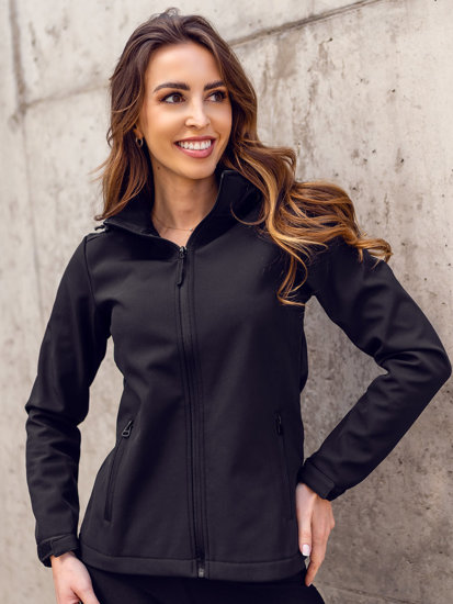 Blouson pour femme noir de transition softshell Bolf HH018   