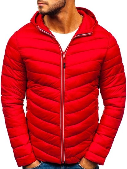 Blouson pour homme de transition sportif rouge Bolf LY1016