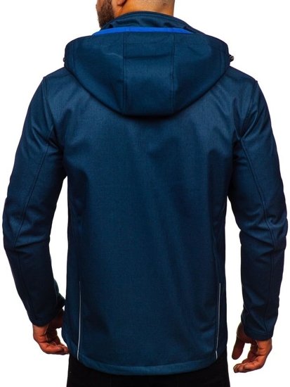 Blouson pour homme softshell bleu foncé Bolf AB008