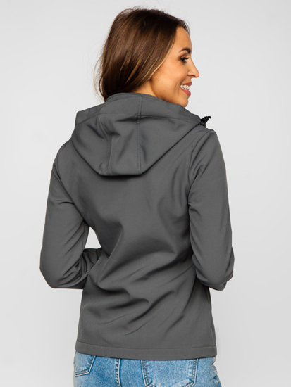 Blouson softshell de transition pour femme gris foncé Bolf HH018