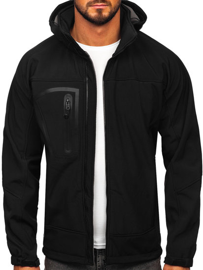 Blouson softshell pour homme noir Bolf T019