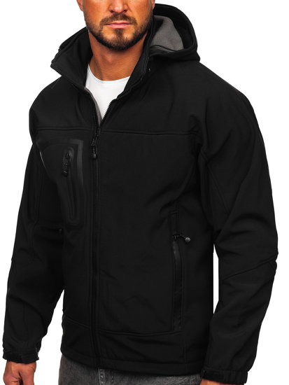 Blouson softshell pour homme noir Bolf T019