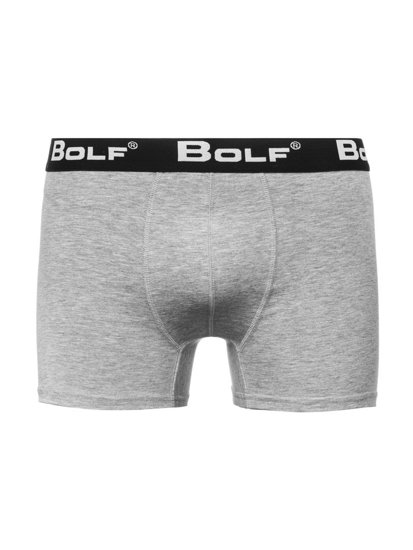 Boxer pour homme blanc-gris Bolf 0953-2P 2 PACK