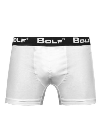 Boxer pour homme blanc-gris Bolf 0953-2P 2 PACK