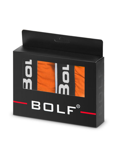 Boxer pour homme orange Bolf 0953-2P 2 PACK