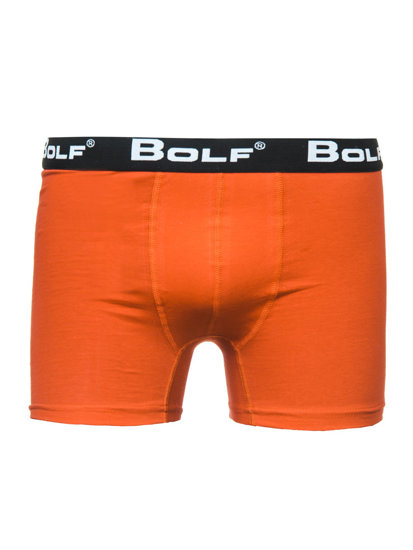 Boxer pour homme orange Bolf 0953-2P 2 PACK