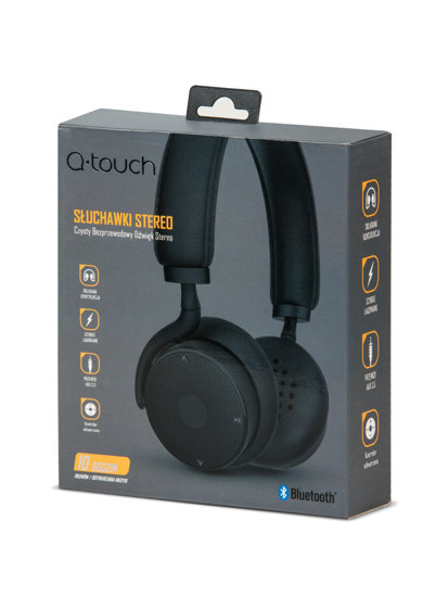 Casque stéréo bluetooth noir QBM-68