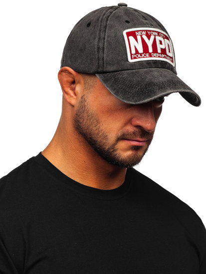 Casquette à visière noire Bolf CZ101