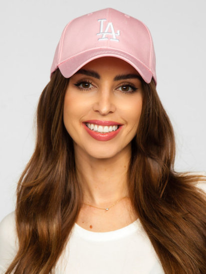 Casquette à visière rose Bolf CZ08