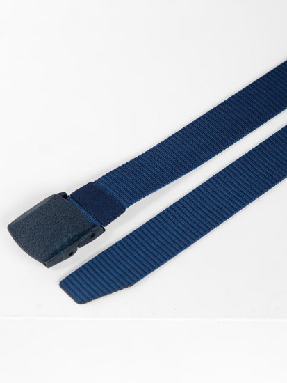 Ceinture en sangle pour homme bleue foncée Bolf 979