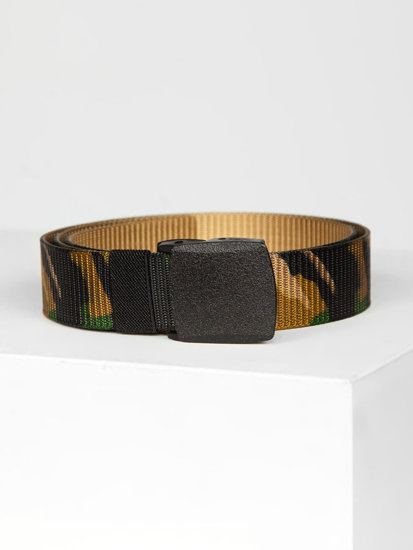 Ceinture en sangle pour homme camo-marron Bolf 979