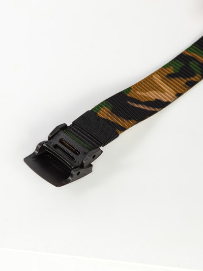 Ceinture en sangle pour homme camo-marron Bolf 979