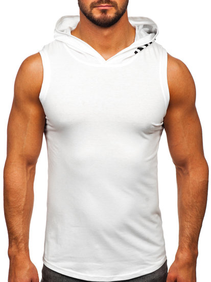 Débardeur imprimé pour homme blanc Bolf 2537