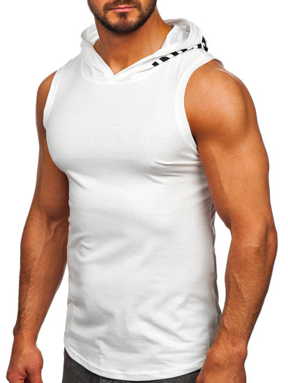 Débardeur imprimé pour homme blanc Bolf B2537