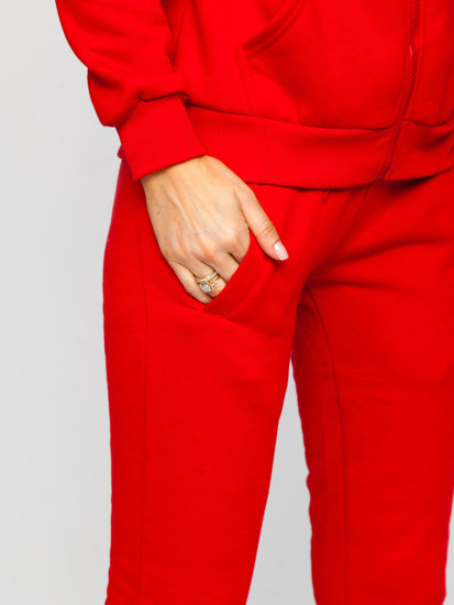 Ensemble de survêtement deux pièces pour femme rouge Bolf 0003