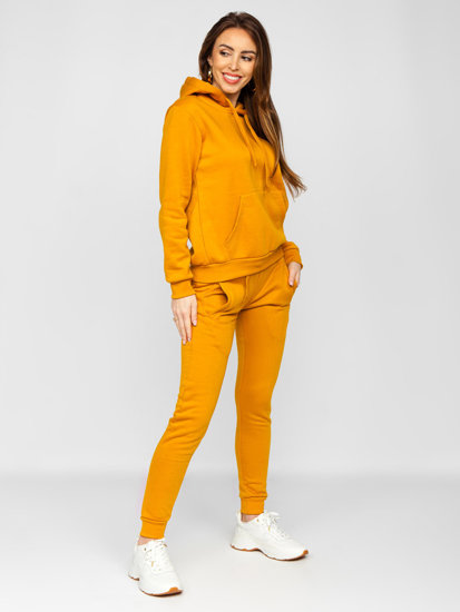 Ensemble de survêtement pour femme camel à capuche Bolf 002