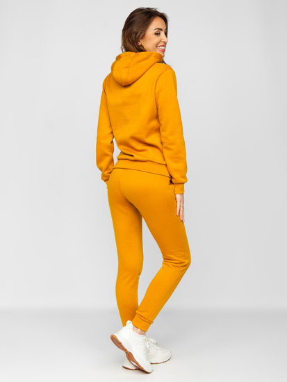 Ensemble de survêtement pour femme camel à capuche Bolf 002