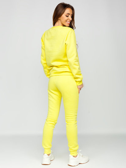 Ensemble de survêtement pour femme jaune Bolf 0001   