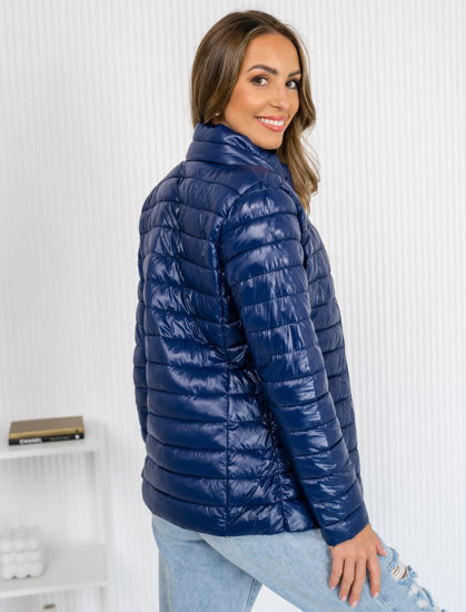 Femme Blouson de transition matelassé Bleu foncé Bolf 16M9108