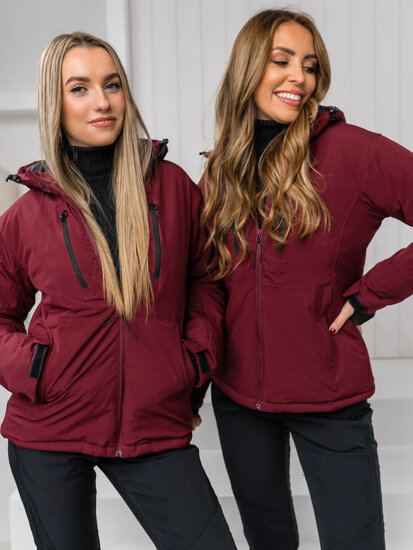 Femme Blouson d'hiver Bordeaux Bolf HH012B