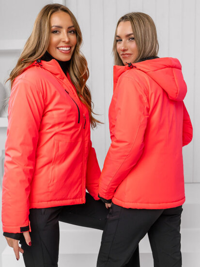 Femme Blouson d'hiver Rose-Neon Bolf HH012B