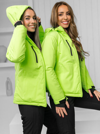 Femme Blouson d'hiver Vert-Neon Bolf HH012B