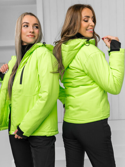 Femme Blouson d'hiver Vert-Neon Bolf HH012B