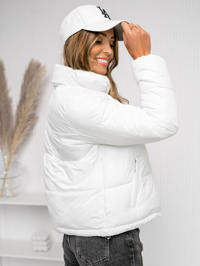 Femme Blouson d'hiver matelassée Blanc Bolf 16M9107