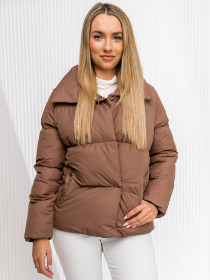 Femme Blouson d'hiver matelassée Marron Bolf 23062