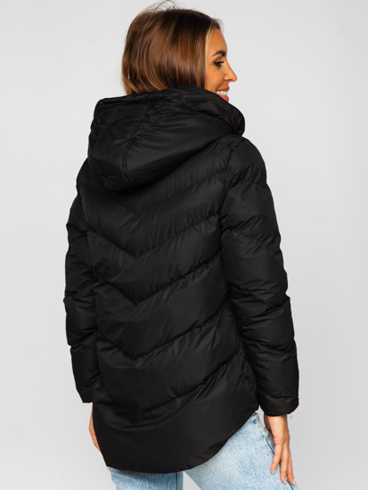 Femme Blouson d'hiver matelassée Noir Bolf 5M739