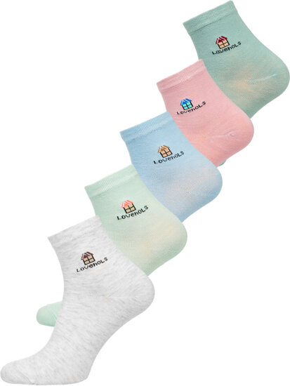 Femme Chaussettes Multicolore Bolf DM66058-5P 5 PACK