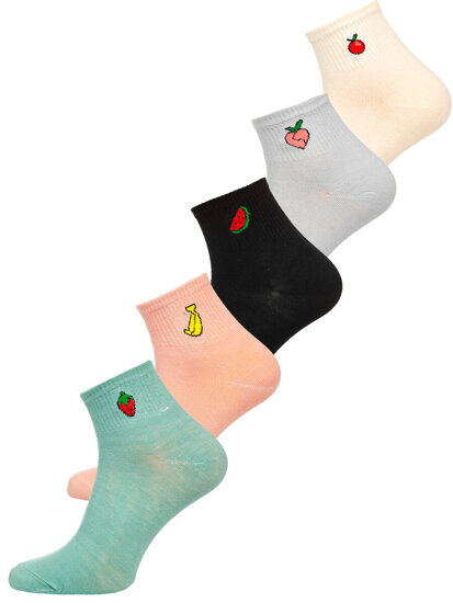 Femme Chaussettes Multicolore Bolf NY0009-5P 5 PACK