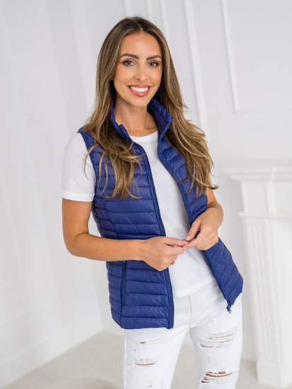 Femme Gilet matelassé Bleu foncé Bolf 5M702