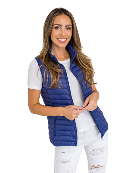 Femme Gilet matelassé Bleu foncé Bolf 5M702