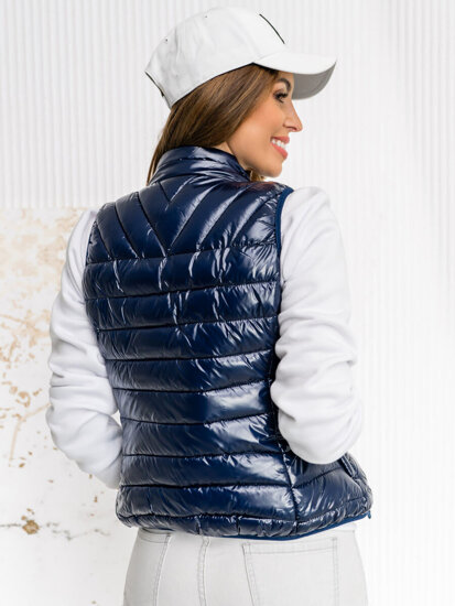 Femme Gilet matelassé Bleu foncé Bolf R0107AA1