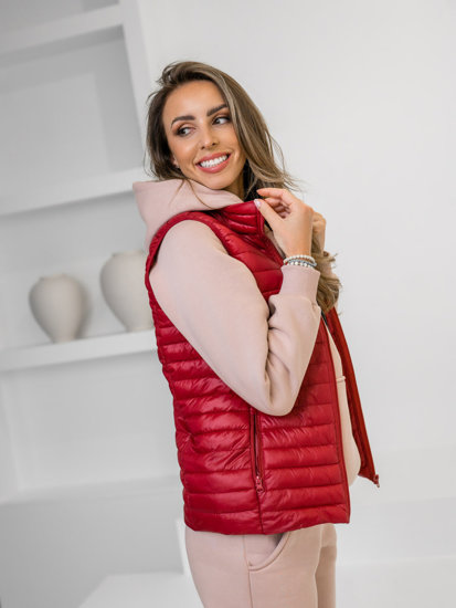 Femme Gilet matelassé Bordeaux Bolf 5M702