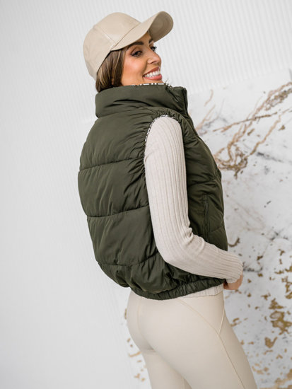 Femme Gilet matelassé Khaki Bolf 16M9092