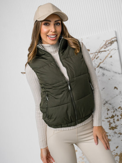 Femme Gilet matelassé Khaki Bolf 16M9092