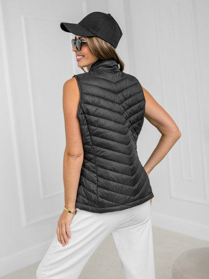 Femme Gilet matelassé Noir Bolf 16M9063