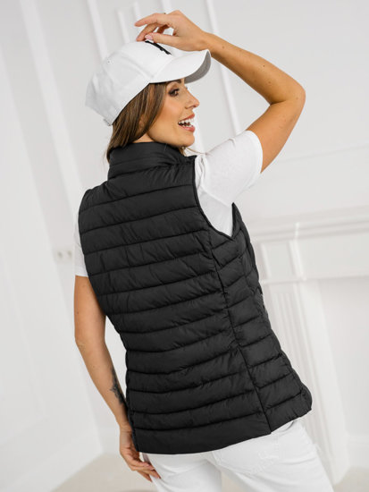 Femme Gilet matelassé Noir Bolf 16M9156